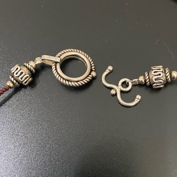 Handcrafted Red Coral & Turquoise Bali Toggle Clasp 17” Chunky Necklace 113g - Picture 15 of 15